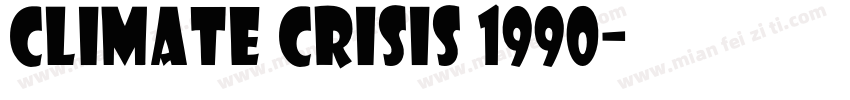 Climate Crisis 1990字体转换
